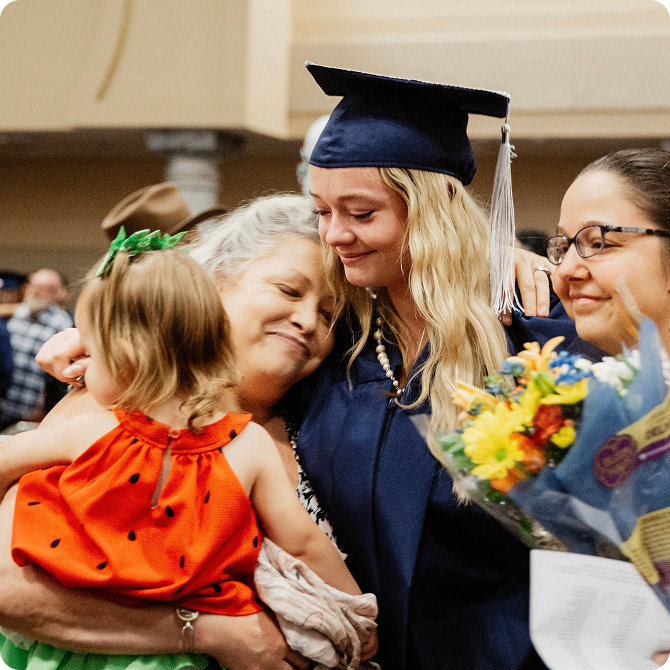 AZVA family at graduation